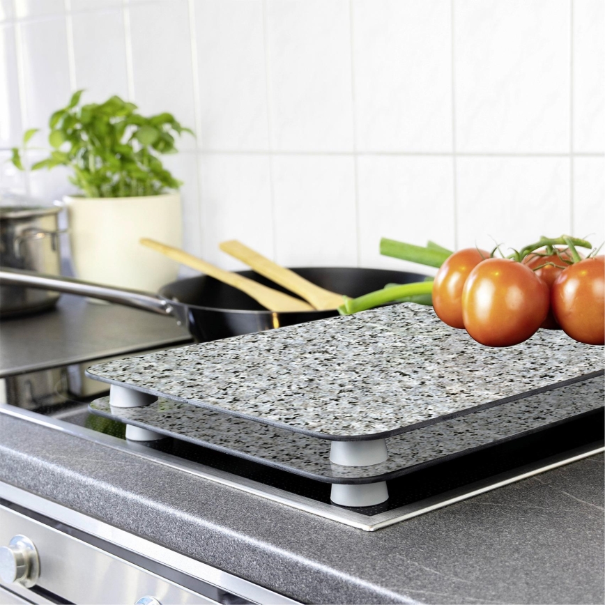 WENKO 2521120500-Pladedæksel AFDÆKNINGSPLADE - NEUTRAL 30x52 cm granit/flerfarvet