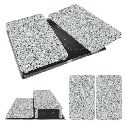 WENKO 2521120500-Pladedæksel AFDÆKNINGSPLADE - NEUTRAL 30x52 cm granit/flerfarvet