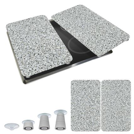 WENKO 2521120500-Pladedæksel AFDÆKNINGSPLADE - NEUTRAL 30x52 cm granit/flerfarvet