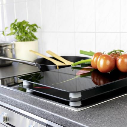 WENKO 2521380100 - Beskyttelsesdæksel til kogeplade 30x52 cm multifarvet/grå/gennemsigtig