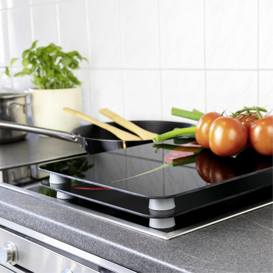 WENKO 2521380100 - Beskyttelsesdæksel til kogeplade 30x52 cm multifarvet/grå/gennemsigtig