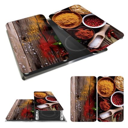 WENKO 2521467100 - Dæksel til plade 30x52 cm farverig/grå/gennemsigtig