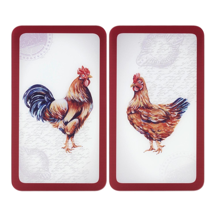 WENKO 2521471500 - Afdækningsplade ABDECKPLATTE - GRAFIK 30x52 cm multifarvet