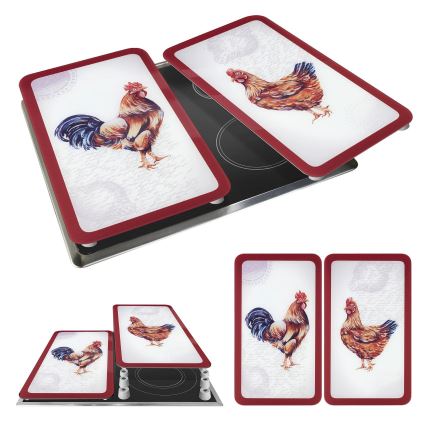 WENKO 2521471500 - Afdækningsplade ABDECKPLATTE - GRAFIK 30x52 cm multifarvet