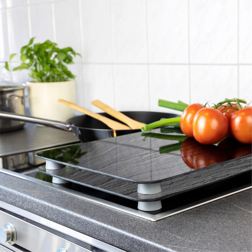 WENKO 2521480100 - Afdækningsplade 30x52 cm farverig/grå/gennemsigtig