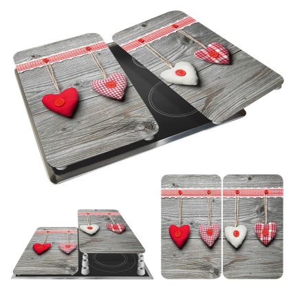 WENKO 2521481100 - Afdækningsplade 30x52 cm flerfarvet/grå/gennemsigtig