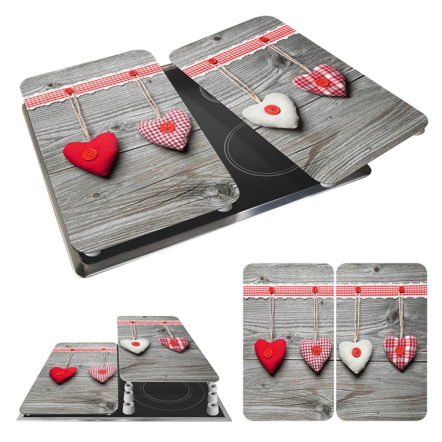 WENKO 2521481100 - Afdækningsplade 30x52 cm flerfarvet/grå/gennemsigtig