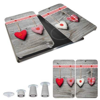 WENKO 2521481100 - Afdækningsplade 30x52 cm flerfarvet/grå/gennemsigtig