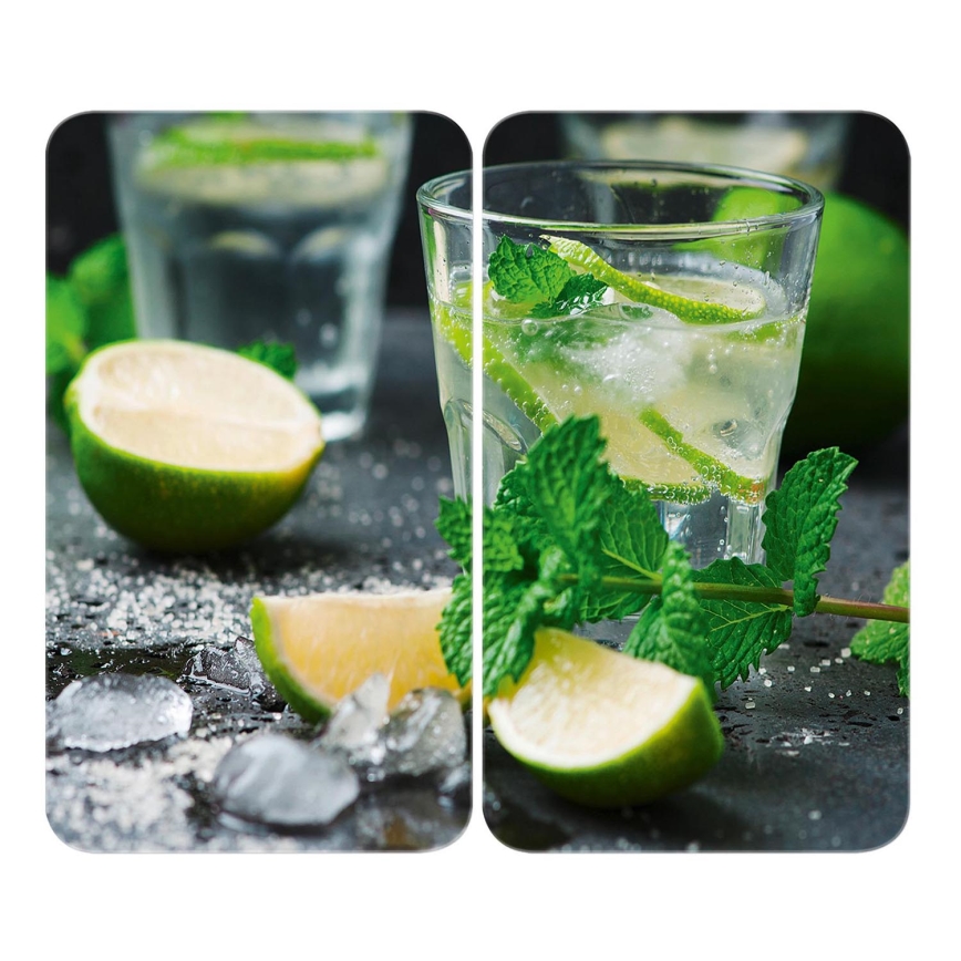 WENKO 2521482100 - Komfurafdækning 52x30 cm flerfarvet/grå/gennemsigtig