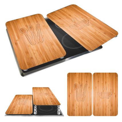 WENKO 2521497100 - Komfurafdækning 52x30 cm multifarvet/grå/gennemsigtig