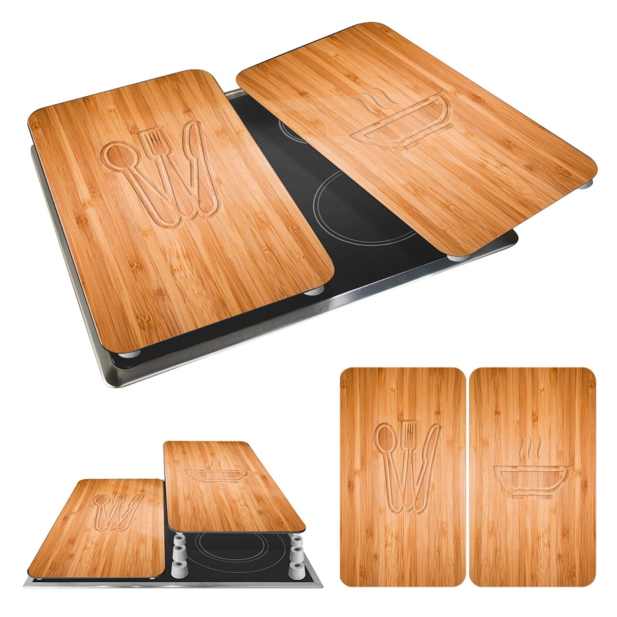 WENKO 2521497100 - Komfurafdækning 52x30 cm multifarvet/grå/gennemsigtig