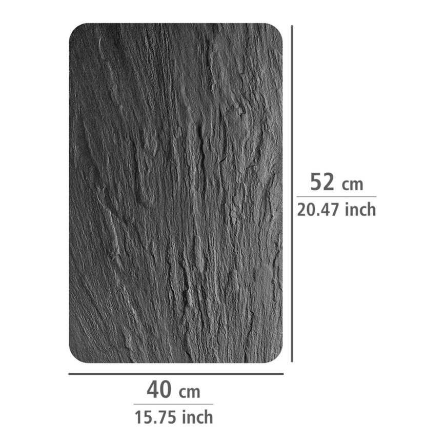 WENKO 2521499800 - Afdækningsplader SLATE 52x40 cm flerfarvet/grå/klar