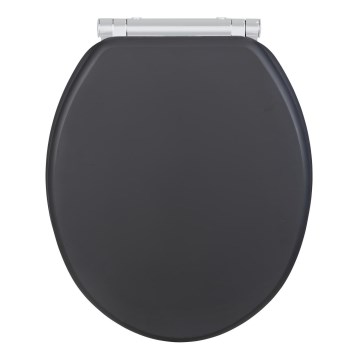 WENKO 25218100-WC toiletsæde MORRA 35x42 cm antracit/sølv