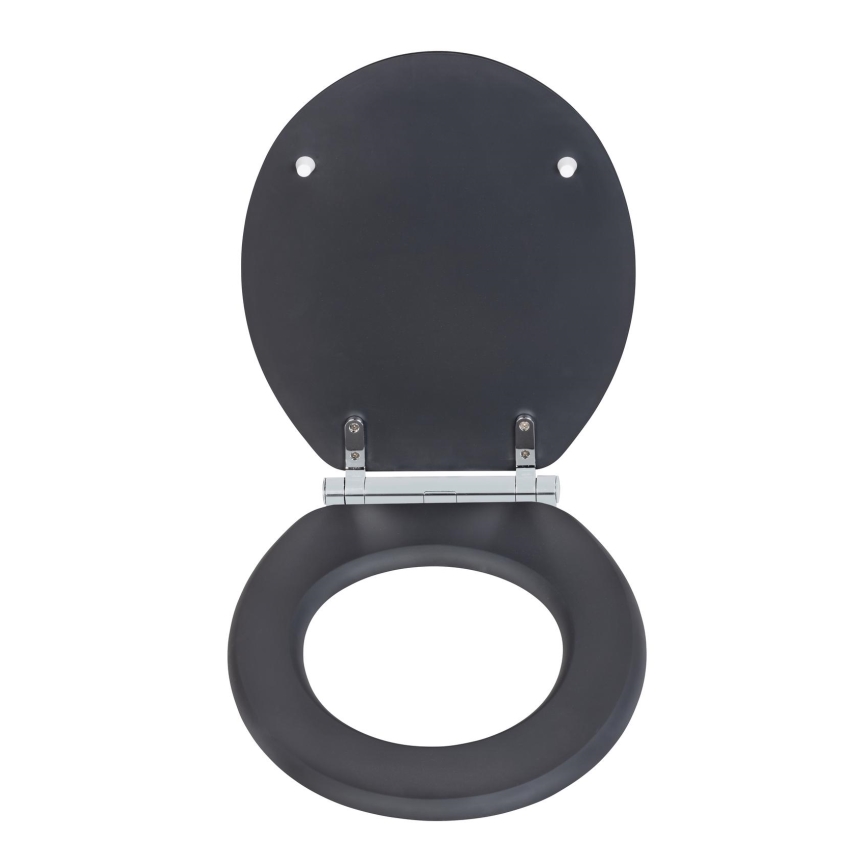 WENKO 25218100-WC toiletsæde MORRA 35x42 cm antracit/sølv