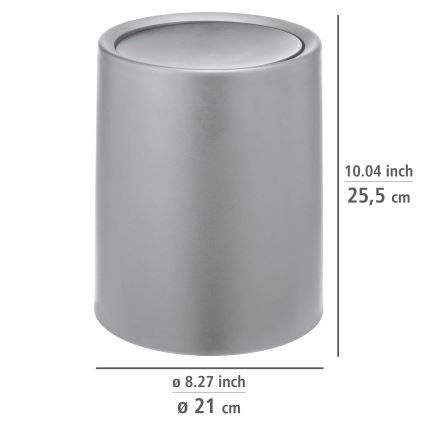 WENKO 25219100 - Kurv ATRI 21x25,5 cm grå