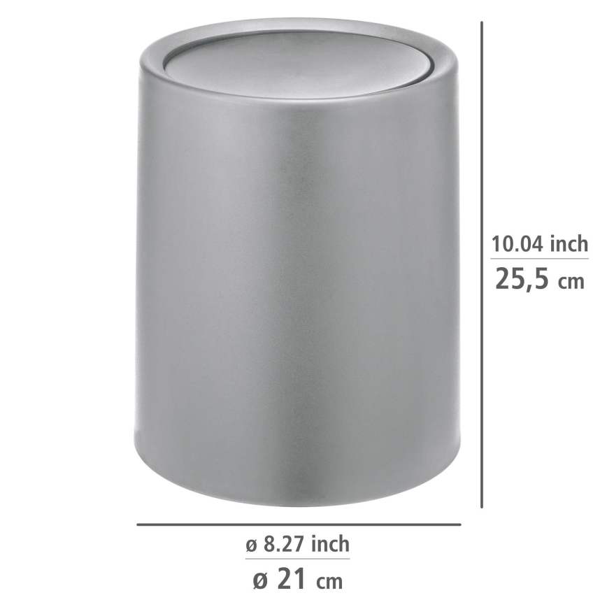 WENKO 25219100 - Kurv ATRI 21x25,5 cm grå