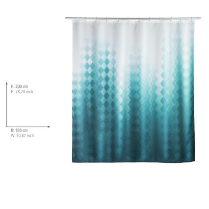 WENKO 25244100 - Bruseforhæng TULLIN 180x200 cm, flerfarvet