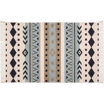 WENKO 25277100-Måtte i genbrugsbomuld 80x50 cm, flerfarvet