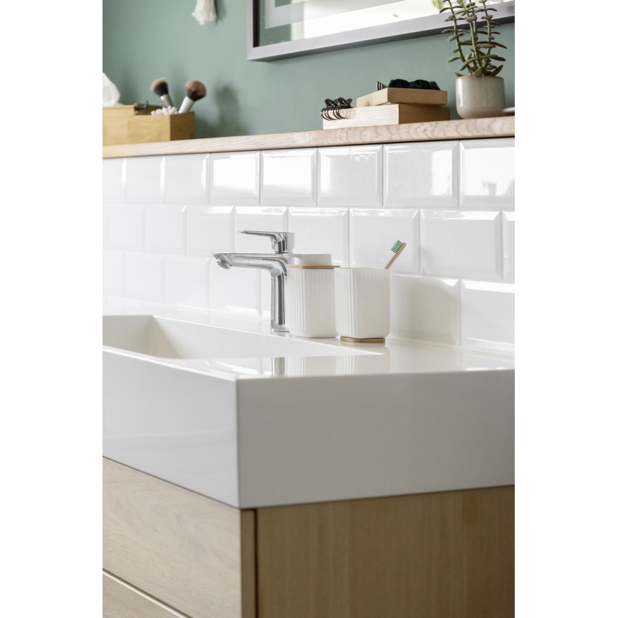 WENKO 25293100 - Bæger ROTELLO 8,5x11 cm hvid/brun