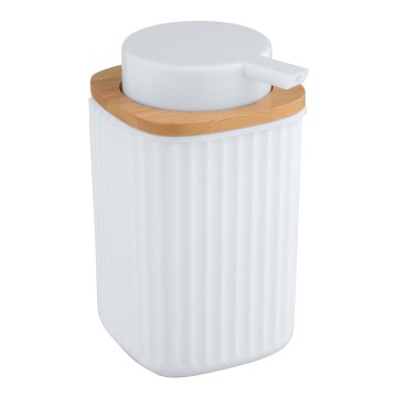 WENKO 25294100 - Sæbedispenser ROTELLO 8,9x12,7 cm hvid/brun