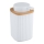 WENKO 25294100 - Sæbedispenser ROTELLO 8,9x12,7 cm hvid/brun
