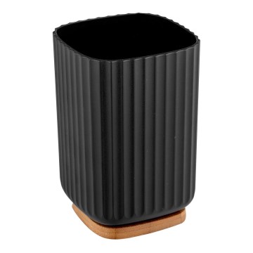 WENKO 25297100 - Tandbørstekop ROTELLO 8,5x11 cm sort/brun