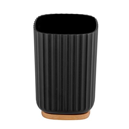WENKO 25297100 - Tandbørstekop ROTELLO 8,5x11 cm sort/brun