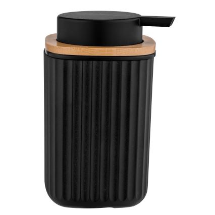 WENKO 25298100 - Sæbedispenser ROTELLO 8,9x12,7 cm sort/brun