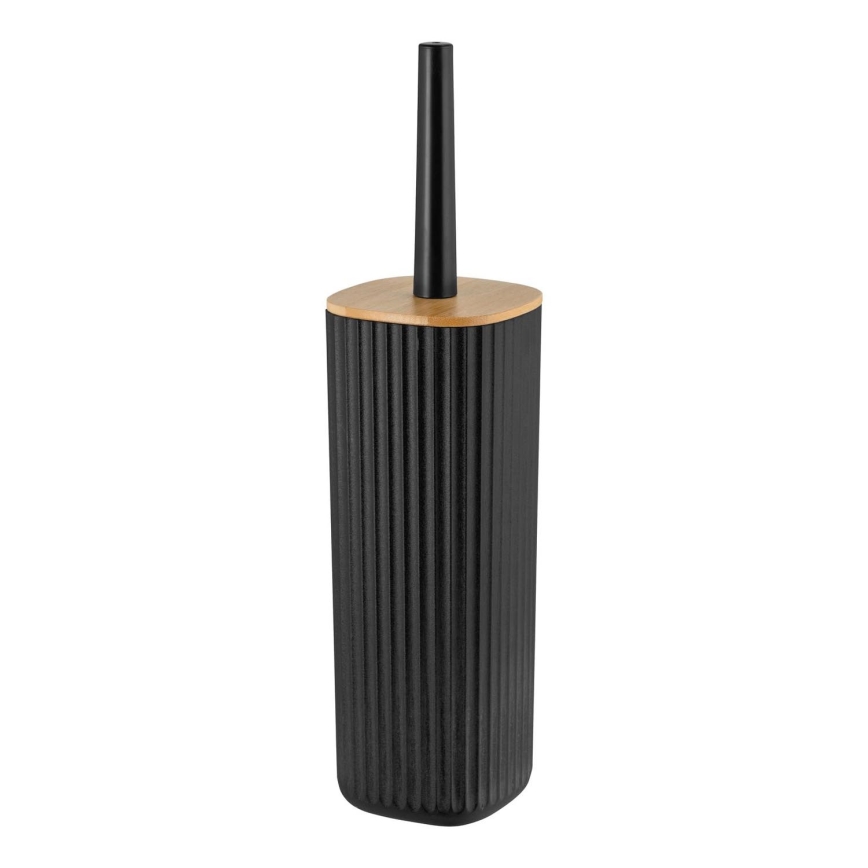 WENKO 25304100 - WC-sæt ROTELLO 10x36 cm sort/brun