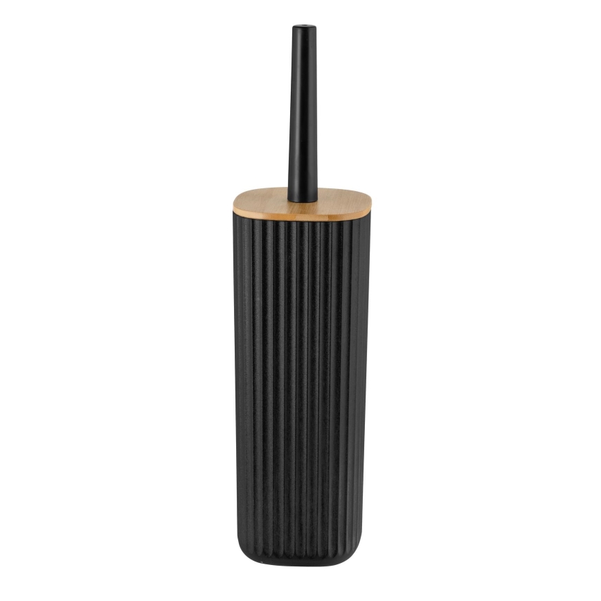 WENKO 25304100 - WC-sæt ROTELLO 10x36 cm sort/brun