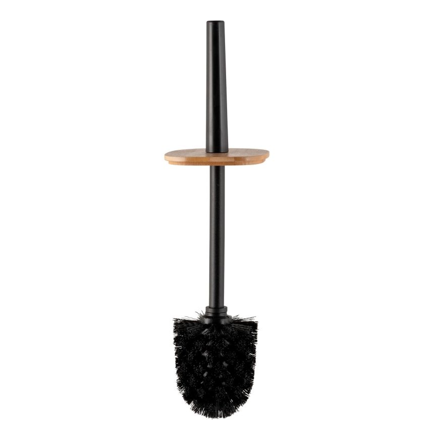 WENKO 25304100 - WC-sæt ROTELLO 10x36 cm sort/brun
