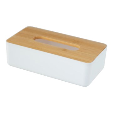 WENKO 25318100 - Kosmetikboks ROTELLO 24x12,7 cm hvid/brun