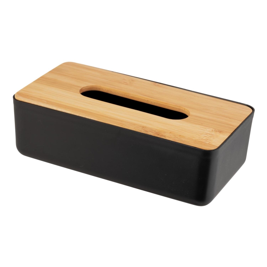 WENKO 25319100 - Kosmetikboks ROTELLO 24x12,7 cm sort/brun