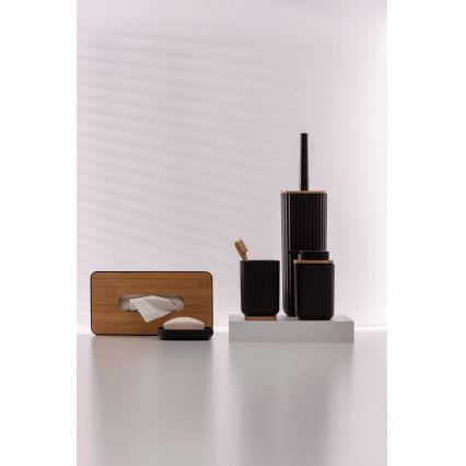 WENKO 25319100 - Kosmetikboks ROTELLO 24x12,7 cm sort/brun
