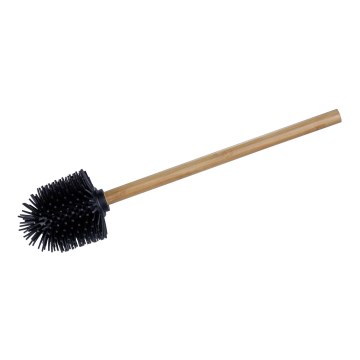 WENKO 25360100 - Toiletbørste 7,5x35 cm brun/sort