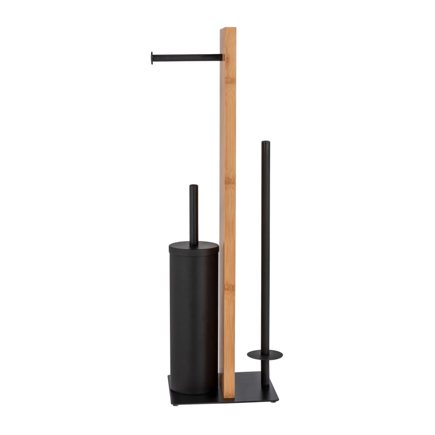 WENKO 25376100 - WC-sæt LESINA 18x69 cm brun/sort