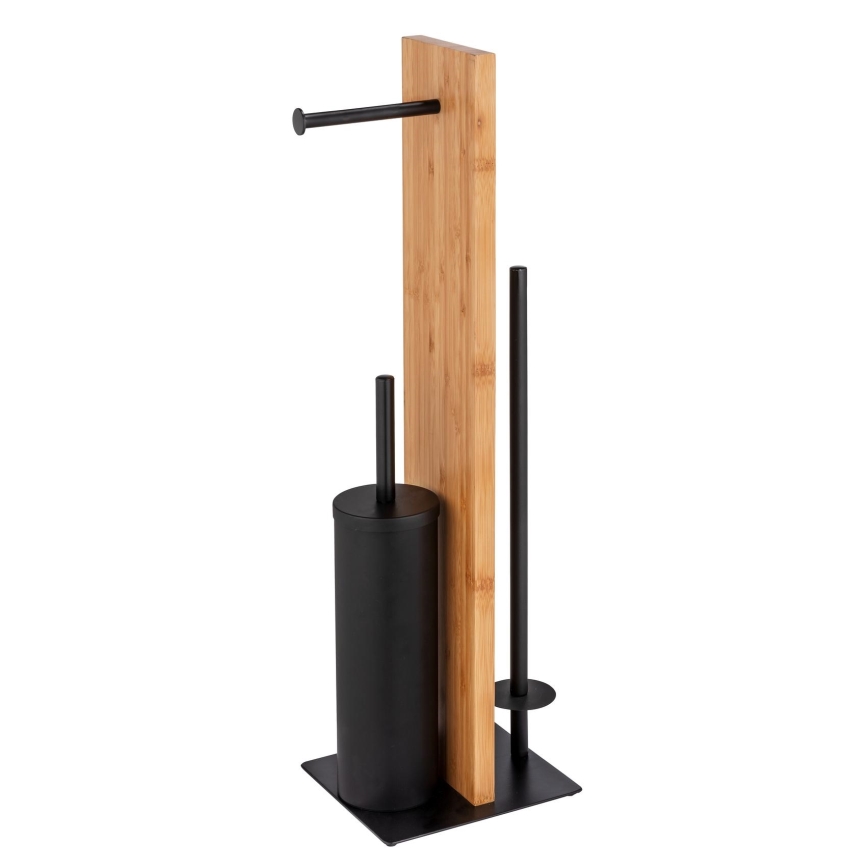 WENKO 25376100 - WC-sæt LESINA 18x69 cm brun/sort