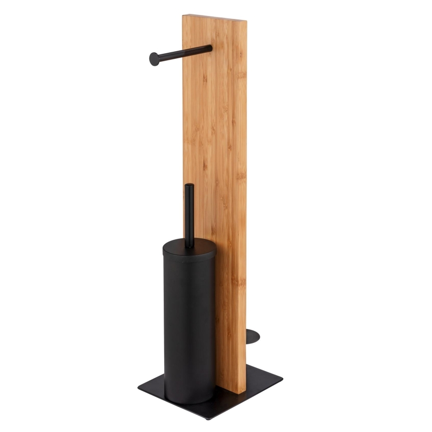 WENKO 25376100 - WC-sæt LESINA 18x69 cm brun/sort