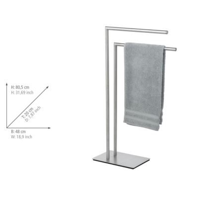 WENKO 25379100 - Håndklædeholder RECCO 48x80,5 cm satin