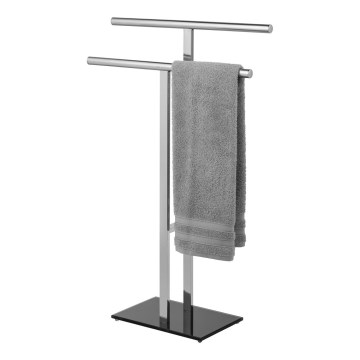 WENKO 25389100 - Håndklædestativ LAVA 50x81,5 cm rustfrit stål/sølv/sort