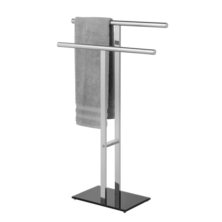 WENKO 25389100 - Håndklædestativ LAVA 50x81,5 cm rustfrit stål/sølv/sort