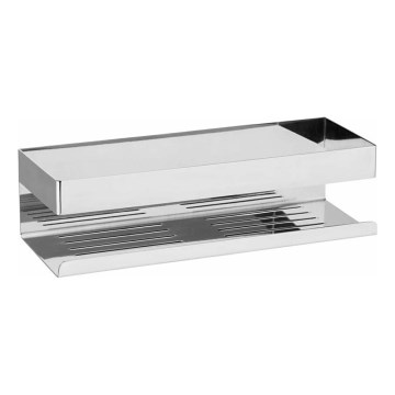 WENKO 25413100-Hylde TURBO-LOC GENOVA SHINE 30x10,5 cm sølv