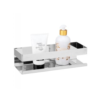 WENKO 25413100-Hylde TURBO-LOC GENOVA SHINE 30x10,5 cm sølv