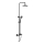 WENKO 25484100 - Brusesystem Vandbesparende system 12x120 cm sort