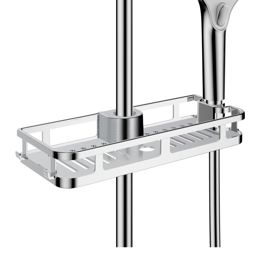 WENKO 25490100 - Hylde LIBERTÀ 28,5 x 11,5 cm blank krom