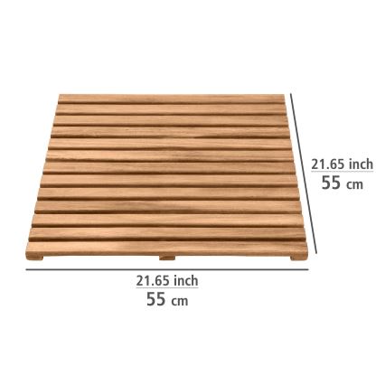 WENKO 25522100 - Måtte ACACIA 55x55 cm brun