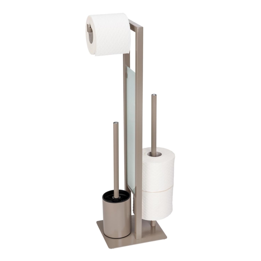 WENKO 25553100 - WC-børste RIVALTA 18x70 cm beige/sort