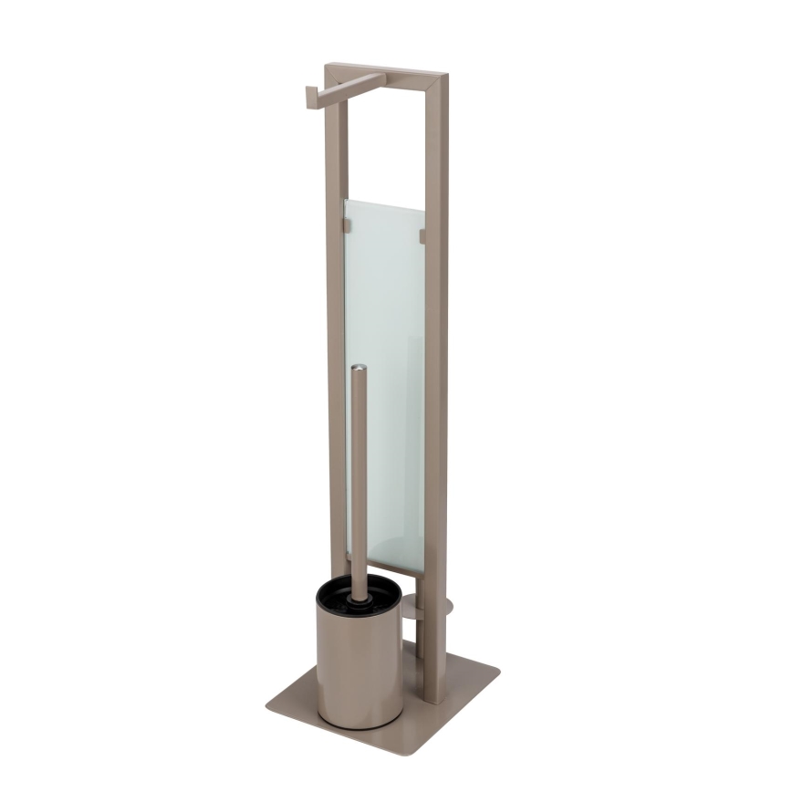 WENKO 25553100 - WC-børste RIVALTA 18x70 cm beige/sort
