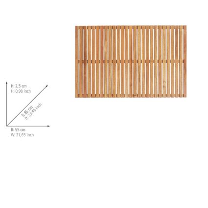 WENKO 25578100 - Dørmåtte ACACIA 55x85 cm brun