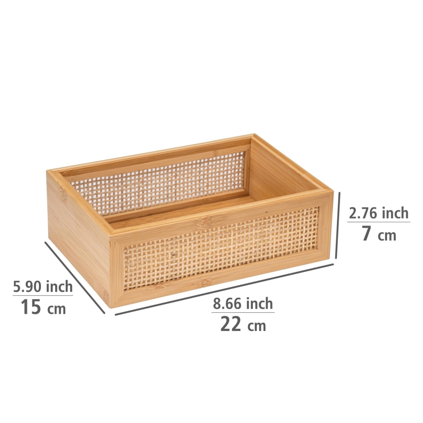 WENKO 25602100 - Badekarsbakke ALLEGRE 22x15 cm brun